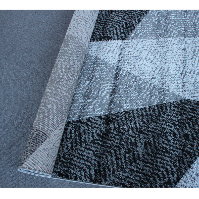 A RUG | Jasmine Fe158 Grey Dark Grey Modern Rug | Quality Rugs and Furniture