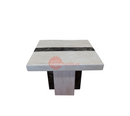 A Lamp Table | Newcastle Lamp Table Cream & Brown | Quality Rugs and Furniture