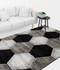 A RUG | Orion Shaggy B689 Black D.Grey | Quality Rugs and Furniture