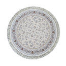 A ROUND RUG | Zartosht 4819 Cream Round Traditional Rug | Quality Rugs and Furniture