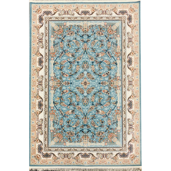 A HALLWAY RUNNERS | Zartosht 5333 Hallway Runner Blue Traditional Rug | Quality Rugs and Furniture