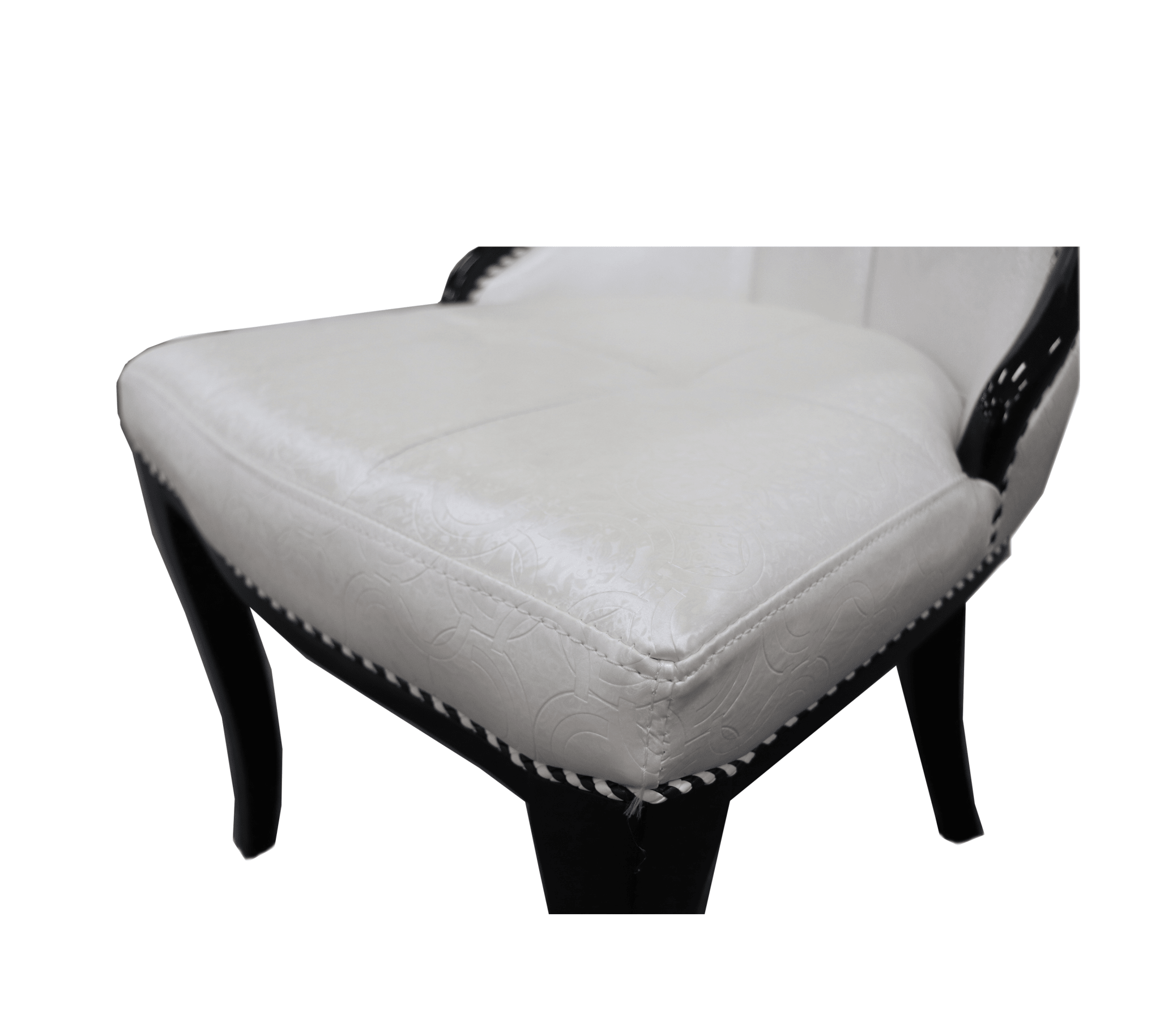 918 Leather Dining Chair Modern White - Quality Rugs and Furniture