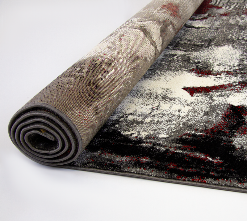 A RUG | Grace 20754 Grey/Red Modern Rug | Quality Rugs and Furniture