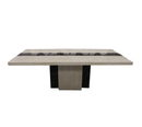 A DINING TABLE | Newcastle Dining Table Cream Brown | Quality Rugs and Furniture