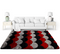 A RUG | Orion Shaggy Gr050 Black Red | Quality Rugs and Furniture