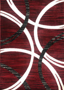 A RUG | Promotion G9249 D.Red Anthracite Modern Rug | Quality Rugs and Furniture