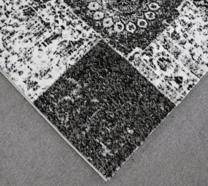 A RUG | Promotion He271 Grey Cream Modern Rug | Quality Rugs and Furniture