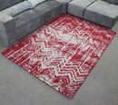 A RUG | Promotion He433 D.Red Grey Modern Rug | Quality Rugs and Furniture