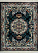 Mashhad 722589 Dark Blue Persian Traditional Rug