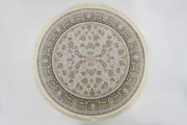 Romina 3182 Silver Traditional Round Rug