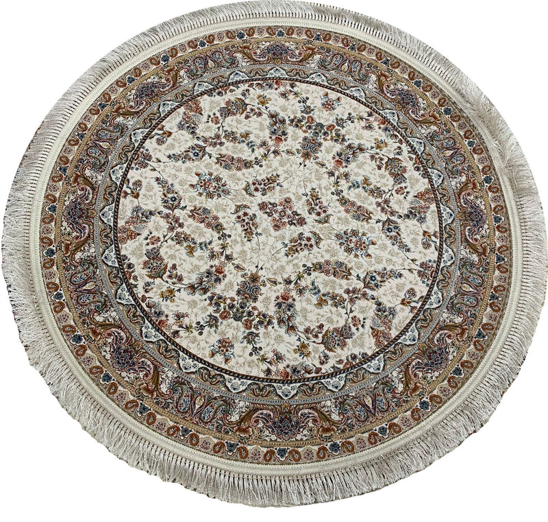 Zartosht 5333 Cream Round Persian Traditional Rug