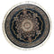 A RUG | Zomorod 25038 Navy Round Traditional Rug | Quality Rugs and Furniture