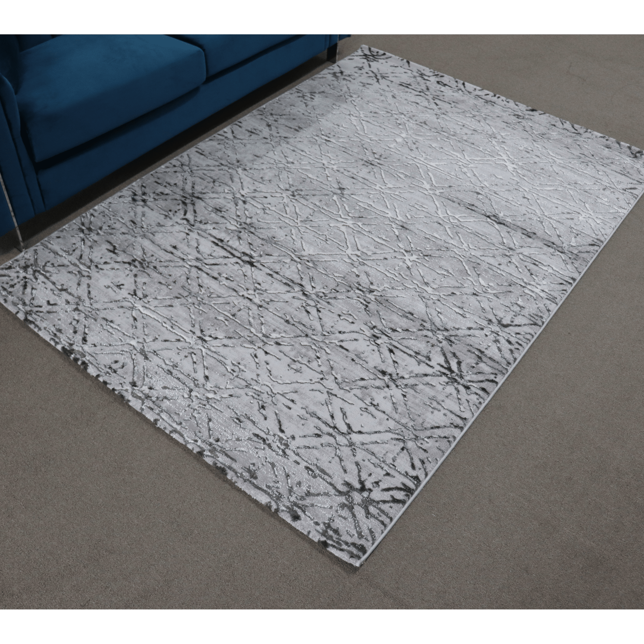 Almira He371 L.Grey Grey Modern Rug - Quality Rugs and Furniture