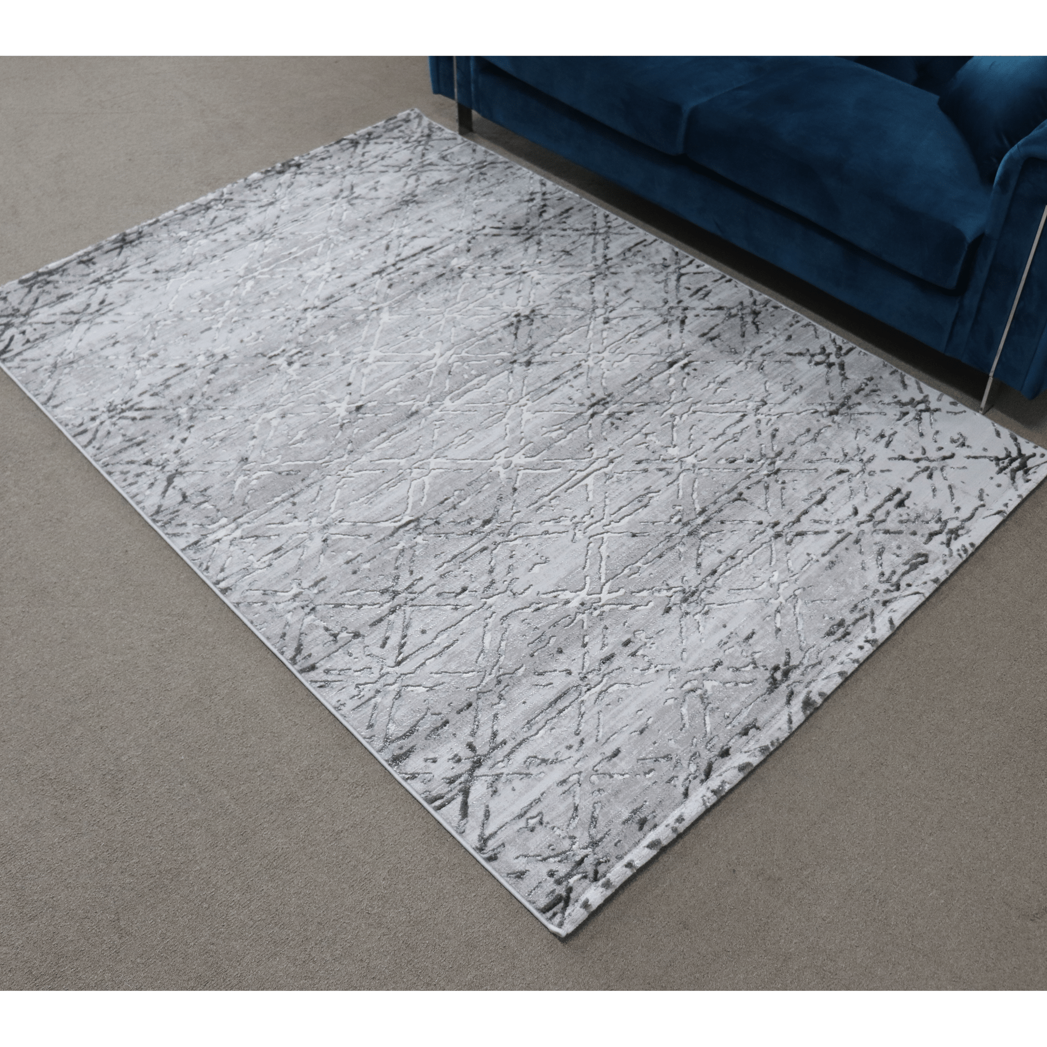 Almira He371 L.Grey Grey Modern Rug - Quality Rugs and Furniture