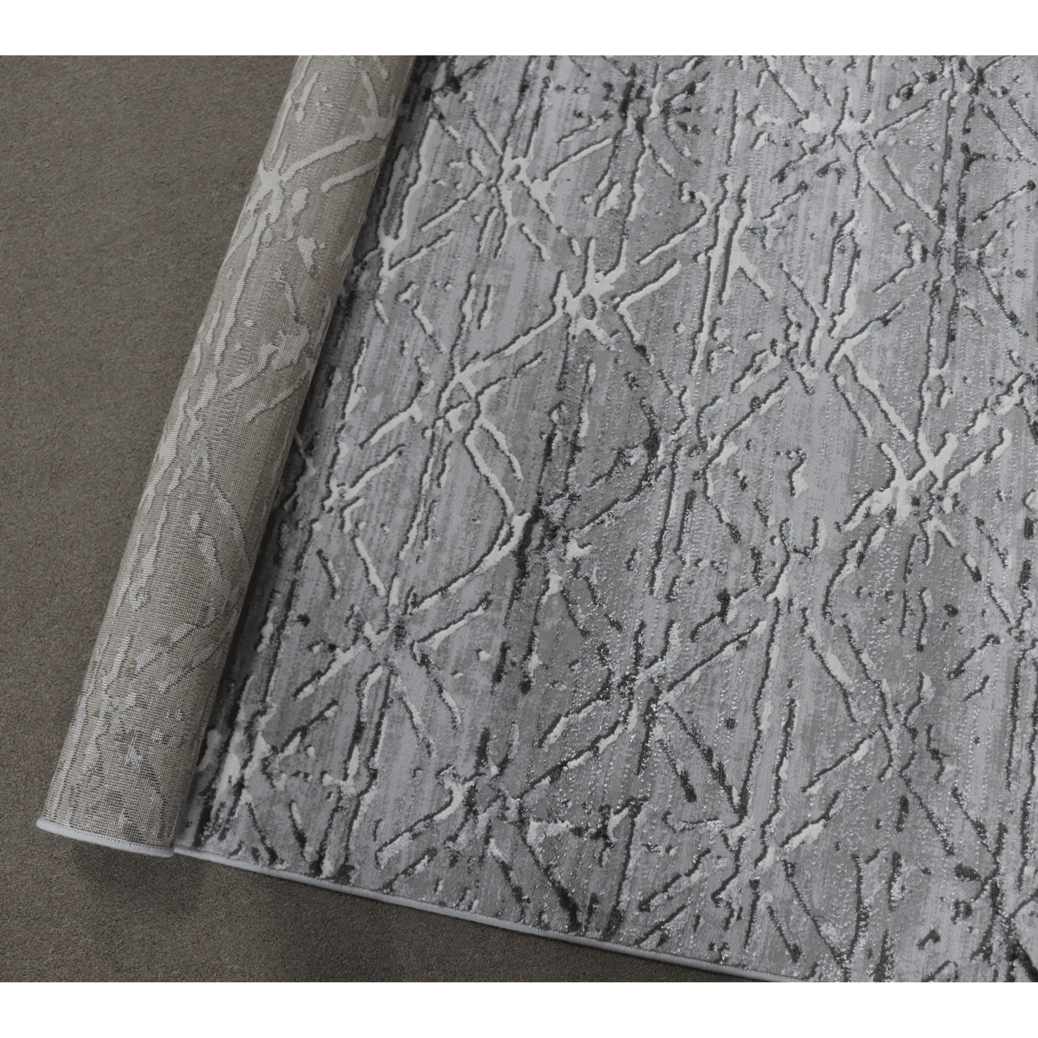 Almira He371 L.Grey Grey Modern Rug - Quality Rugs and Furniture