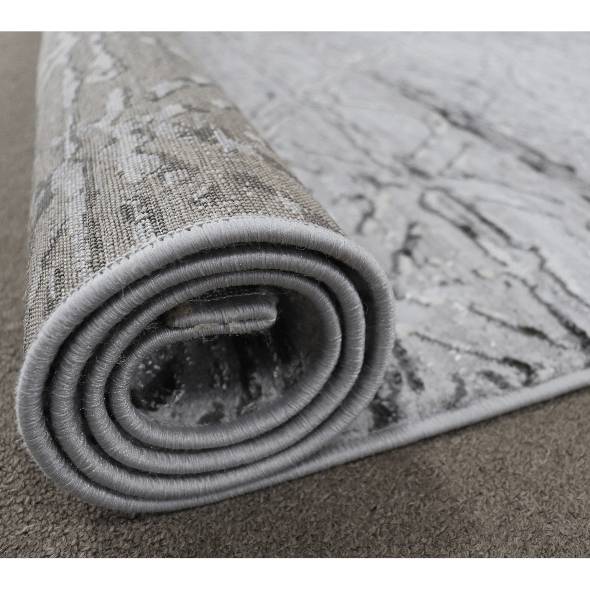 Almira He371 L.Grey Grey Modern Rug - Quality Rugs and Furniture