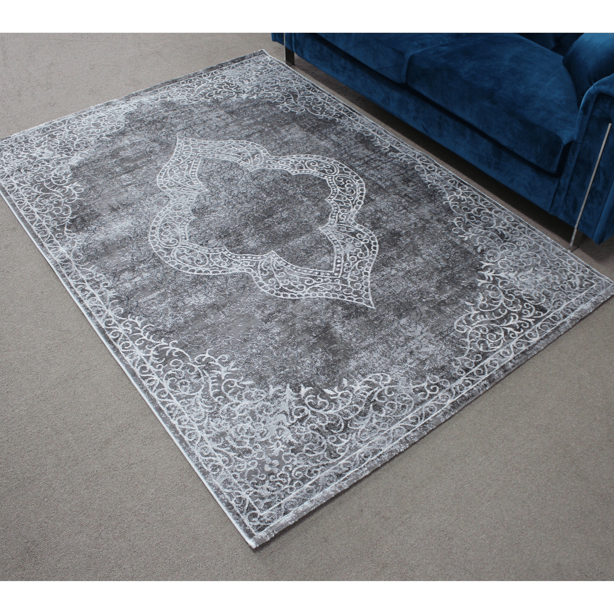 Almira He373 L.Grey Grey Modern Rug - Quality Rugs and Furniture