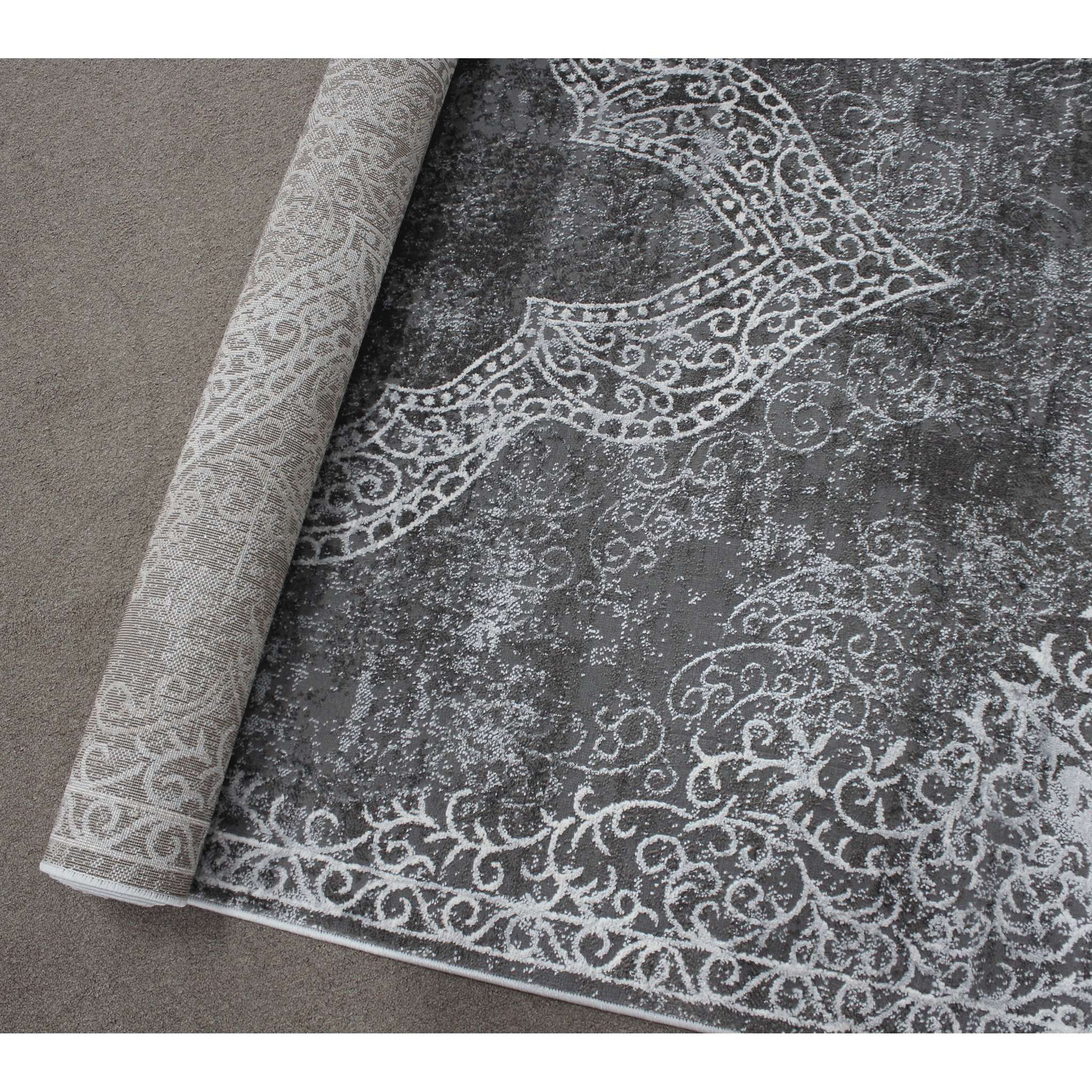 Almira He373 L.Grey Grey Modern Rug - Quality Rugs and Furniture