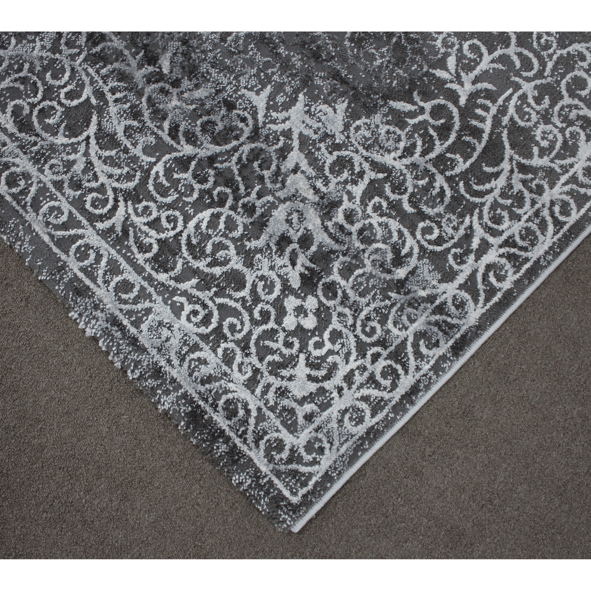 Almira He373 L.Grey Grey Modern Rug - Quality Rugs and Furniture