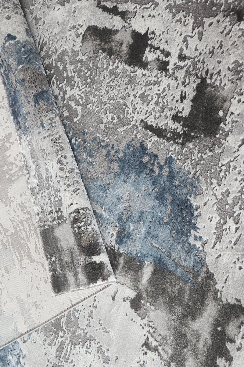 Antep 23279 Grey/Blue Modern Rug - Quality Rugs and Furniture