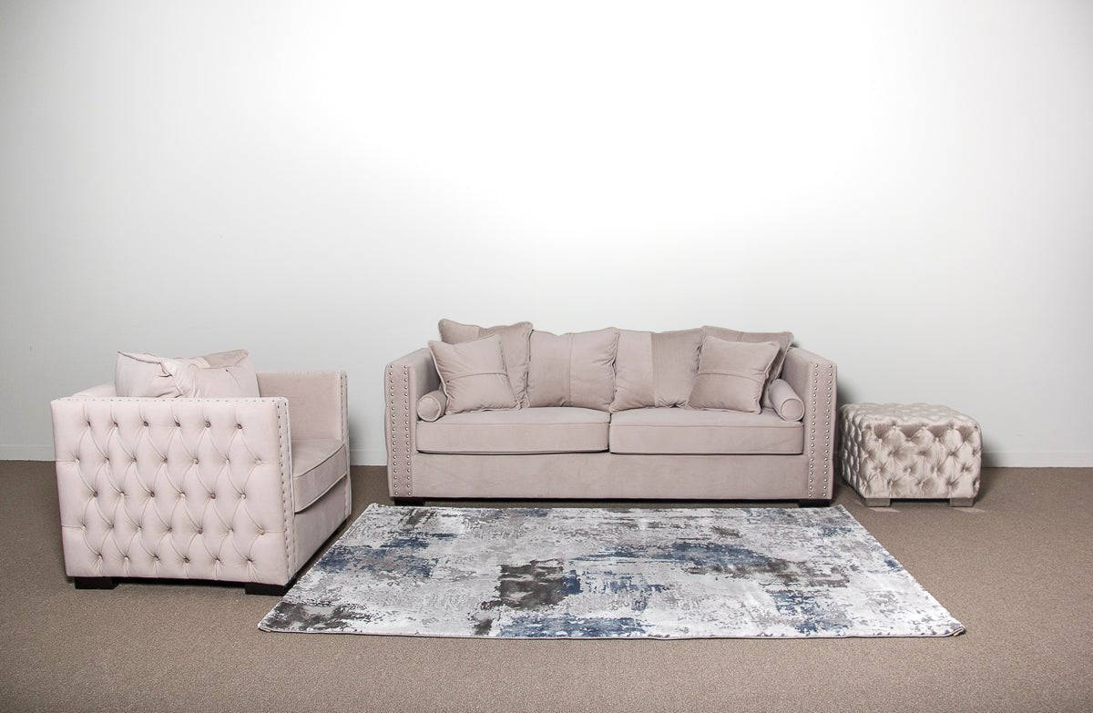 Antep 23279 Grey/Blue Modern Rug - Quality Rugs and Furniture