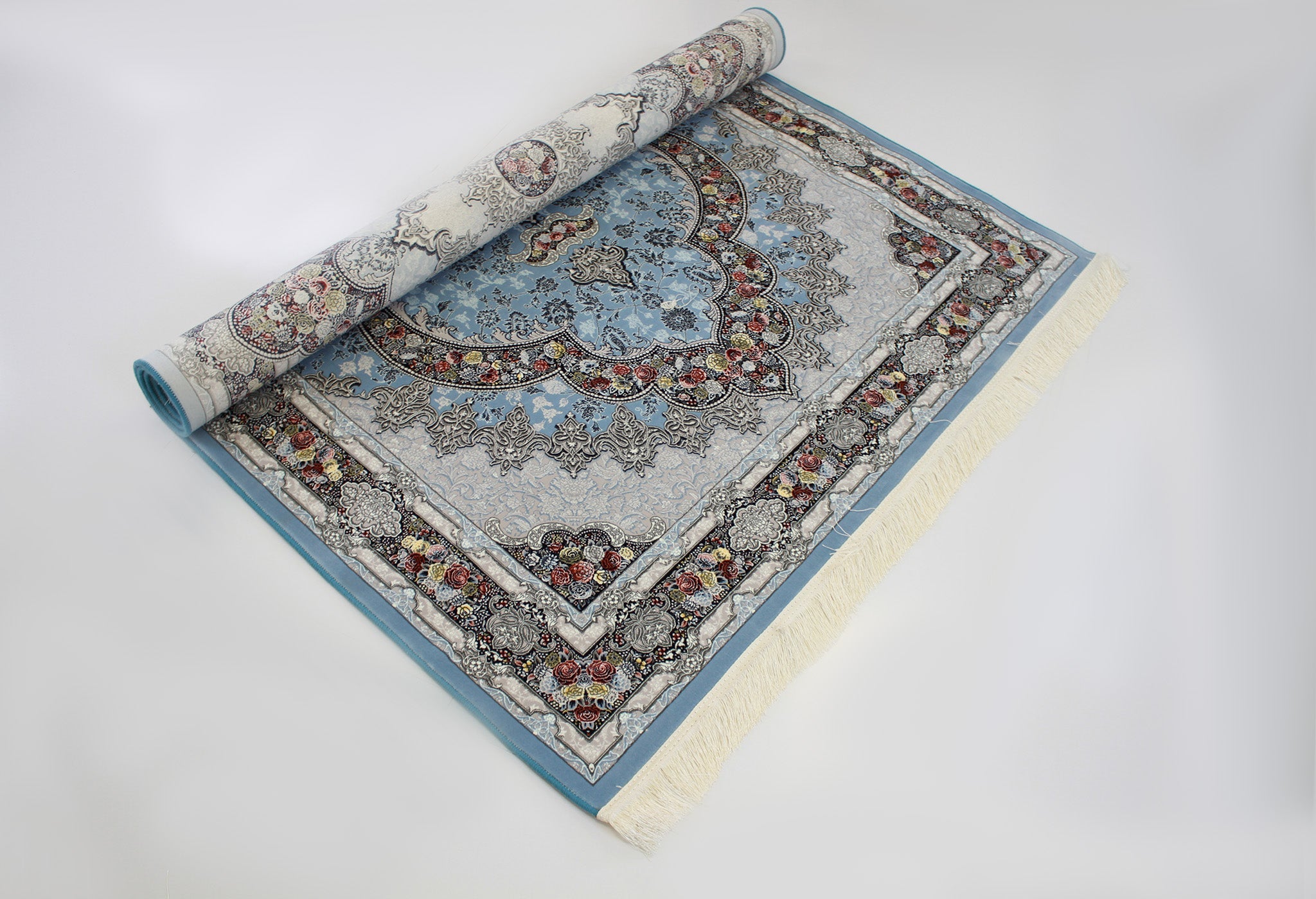 Aravan 3175 Blue Persian Traditional Area Rug - Quality Rugs and Furniture