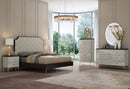 Arvin Bedroom Suite Luxury Modern Ebony Rose Gold - Quality Rugs and Furniture