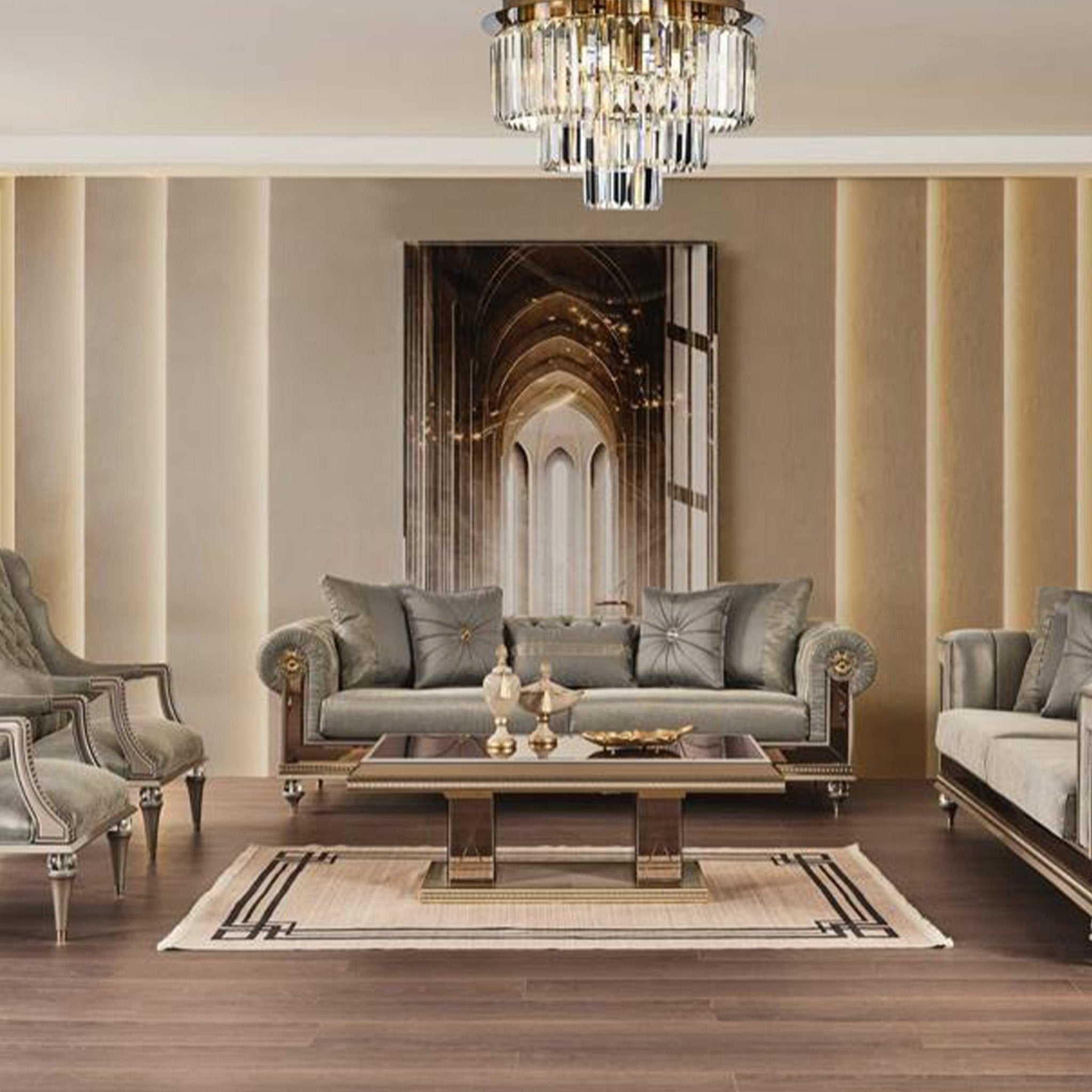 Asiyan Coffee Table Art Deco Modern Mid Century - Quality Rugs and Furniture