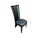 Eclipse Wooden Dining Chair Leather Modern Black - Quality Rugs and Furniture