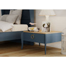 Elegant Single Bed Luxury Modern Dark Blue - Quality Rugs and Furniture