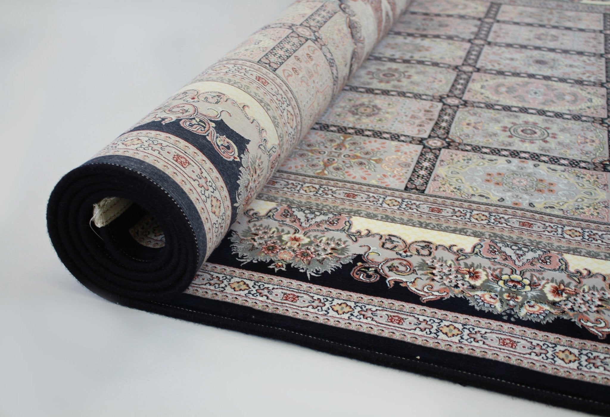 Elsa 3180 Dark Blue Traditional Rug - Quality Rugs and Furniture