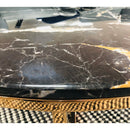 Florence Stainless Steel Base Marble Top Coffee Table Rose Gold Black - Quality Rugs and Furniture