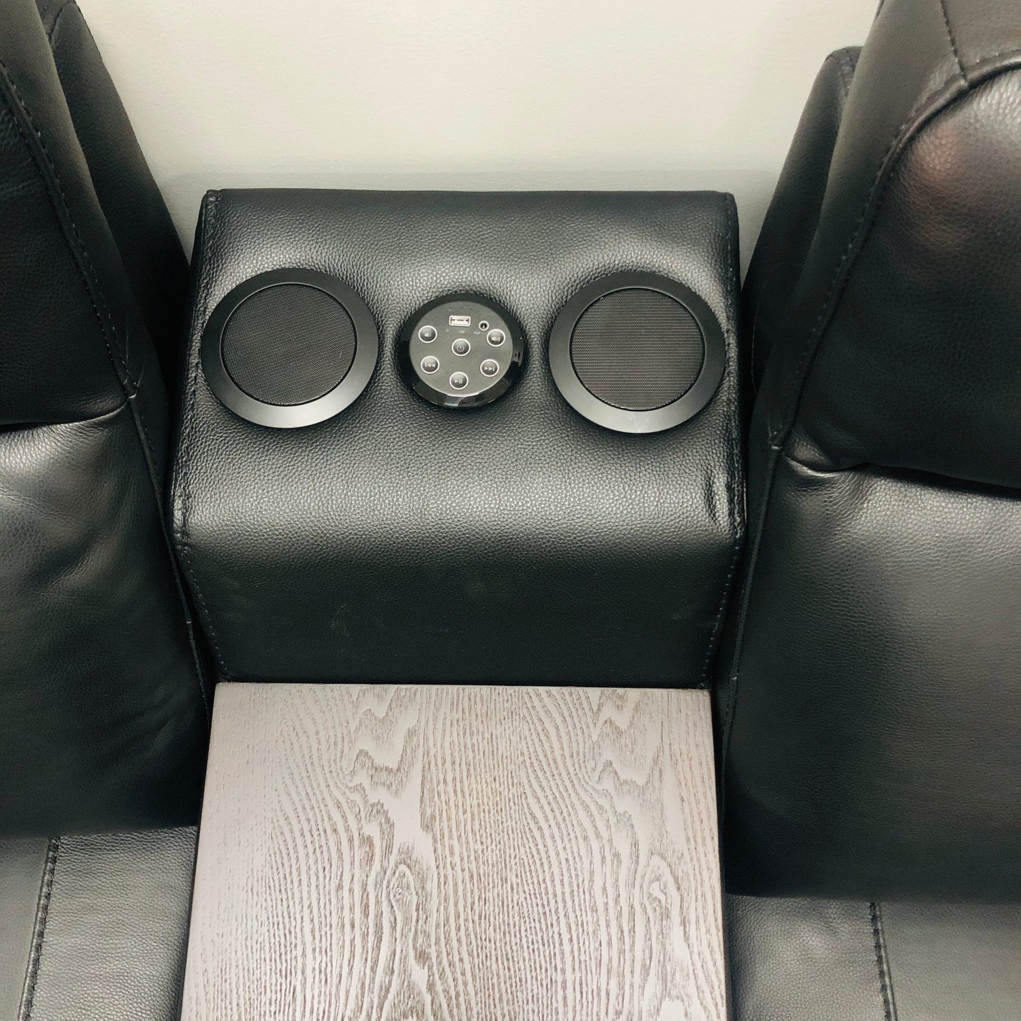 Florida Corner Electric Recliner Leather Sofa Set Black - Quality Rugs and Furniture