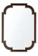 Giorgio Art Deco 6 Drawer Dresser with Mirror Cherry - Quality Rugs and Furniture