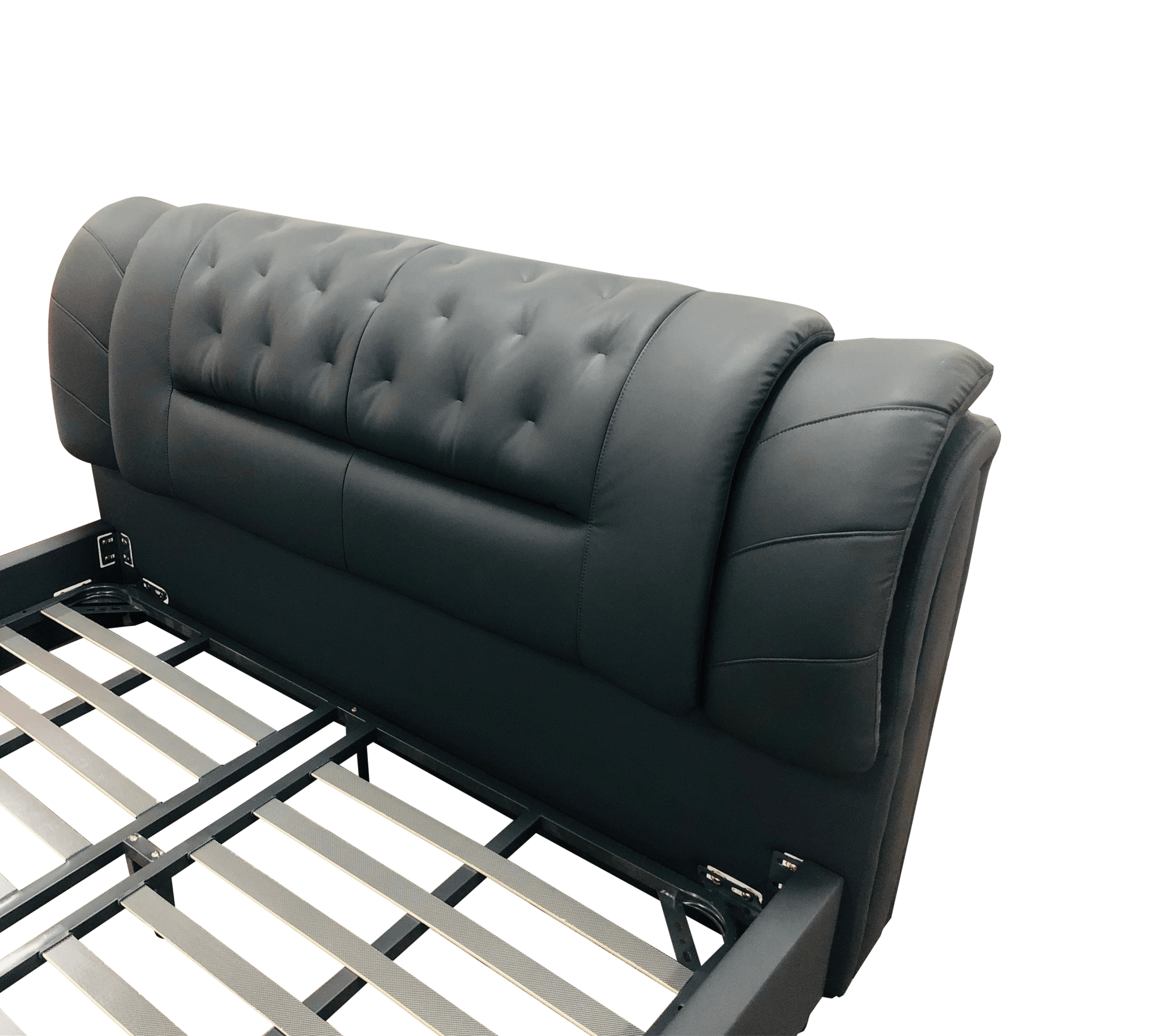 Jackson Leather Bedroom Suite Luxury Modern Grey - Quality Rugs and Furniture