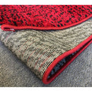 Jasmine FE158 Dark Red Black Modern Rug - Quality Rugs and Furniture