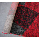 Jasmine FE158 Dark Red Black Modern Rug - Quality Rugs and Furniture