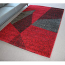 Jasmine FE158 Dark Red Black Modern Rug - Quality Rugs and Furniture