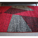 Jasmine FE158 Dark Red Black Modern Rug - Quality Rugs and Furniture