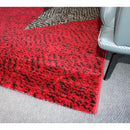 Jasmine FE158 Dark Red Black Modern Rug - Quality Rugs and Furniture