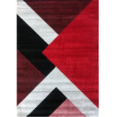 Jasmine FE158 Red Black Modern Rug - Quality Rugs and Furniture