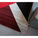 Jasmine FE158 Red Black Modern Rug - Quality Rugs and Furniture