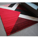 Jasmine FE158 Red Black Modern Rug - Quality Rugs and Furniture