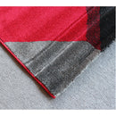 Jasmine Fe391 Red Dark Grey Modern Rug - Quality Rugs and Furniture