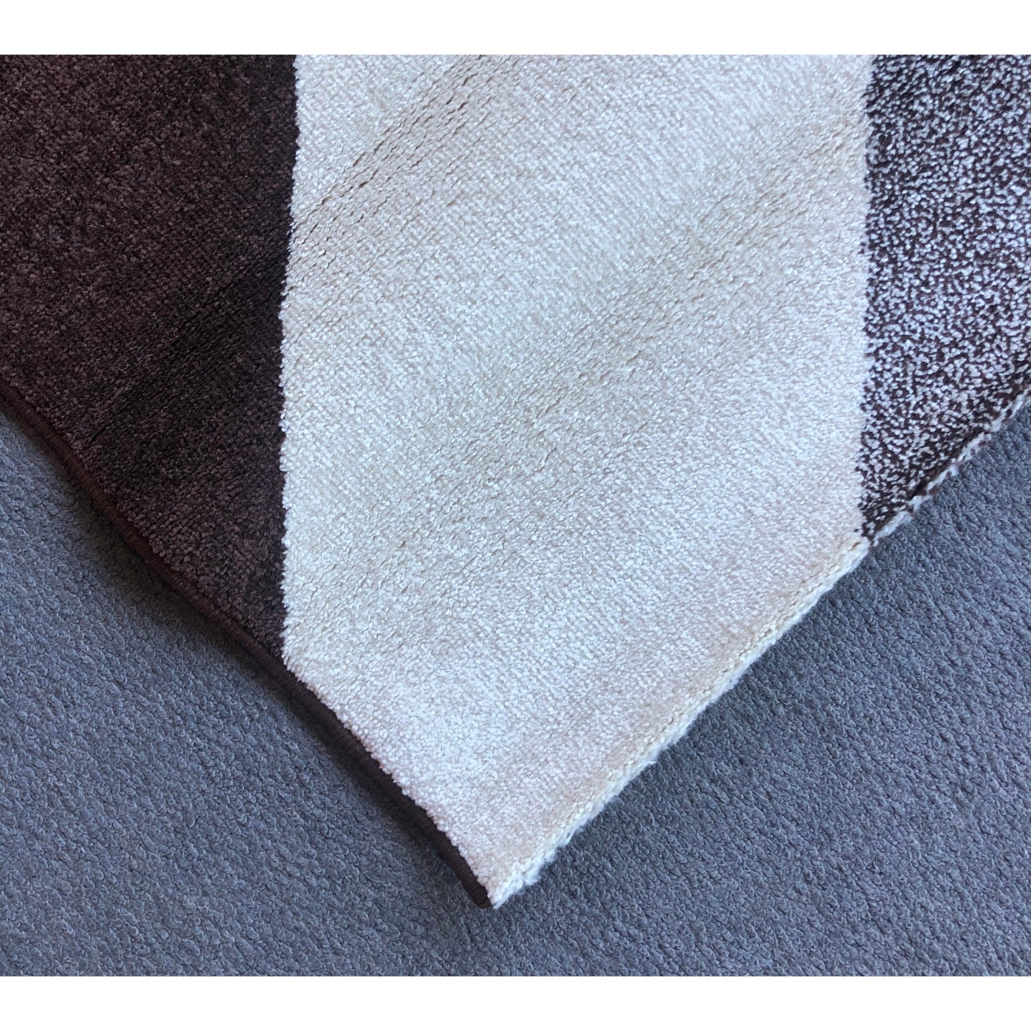 Jasmine FE394 Brown Dark Beige Modern Rug - Quality Rugs and Furniture