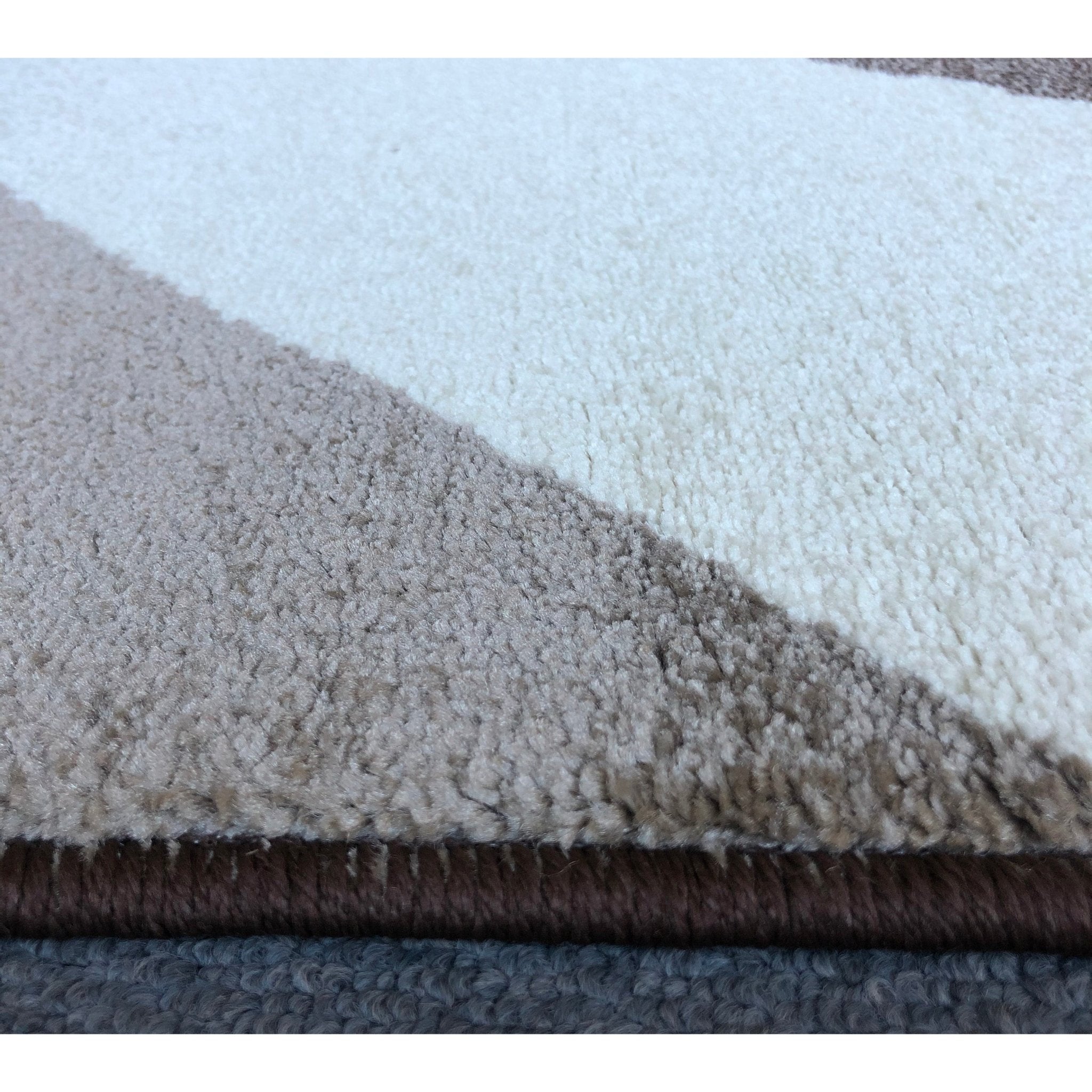 Jasmine FE394 Brown Dark Beige Modern Rug - Quality Rugs and Furniture