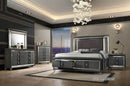 Madison Bedroom Suite Luxury Modern Metallic Grey - Quality Rugs and Furniture