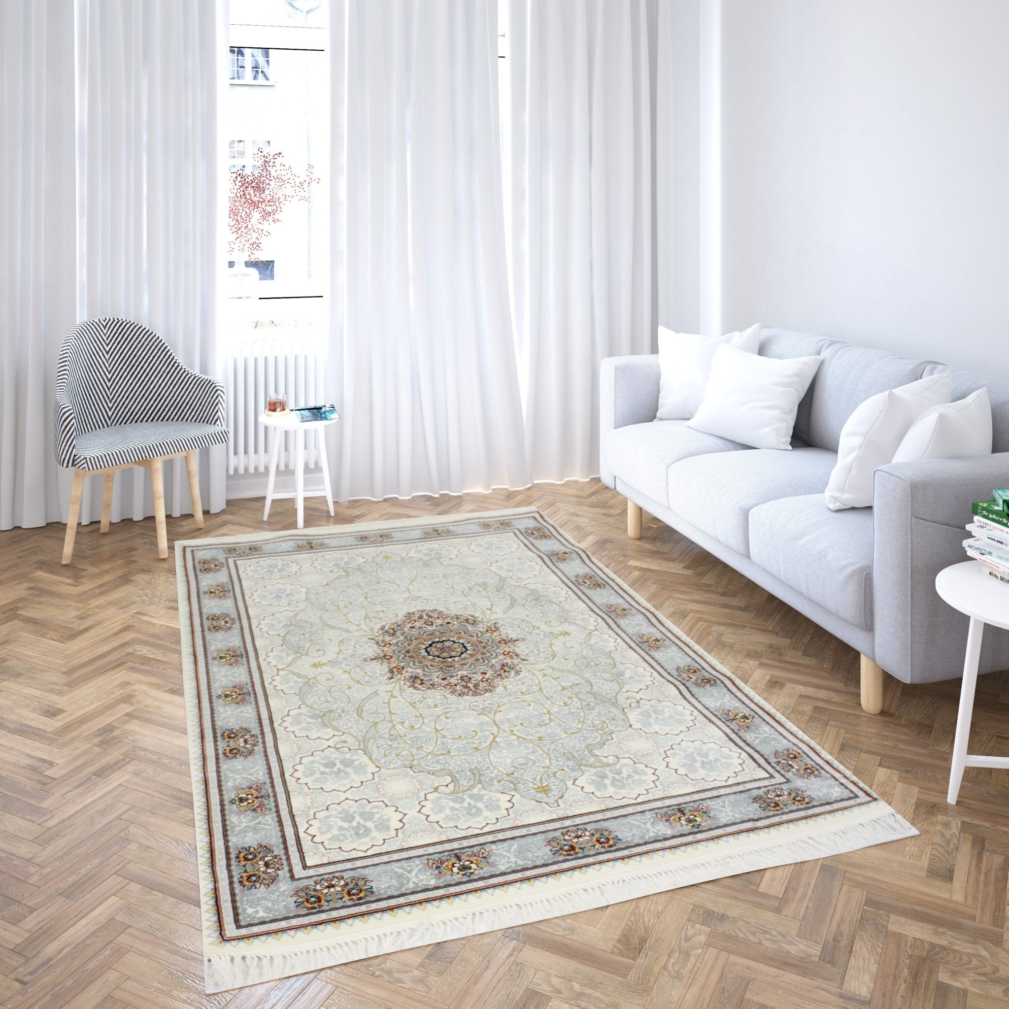 Mash 722364 Cream Persian Traditional Rug - Quality Rugs and Furniture