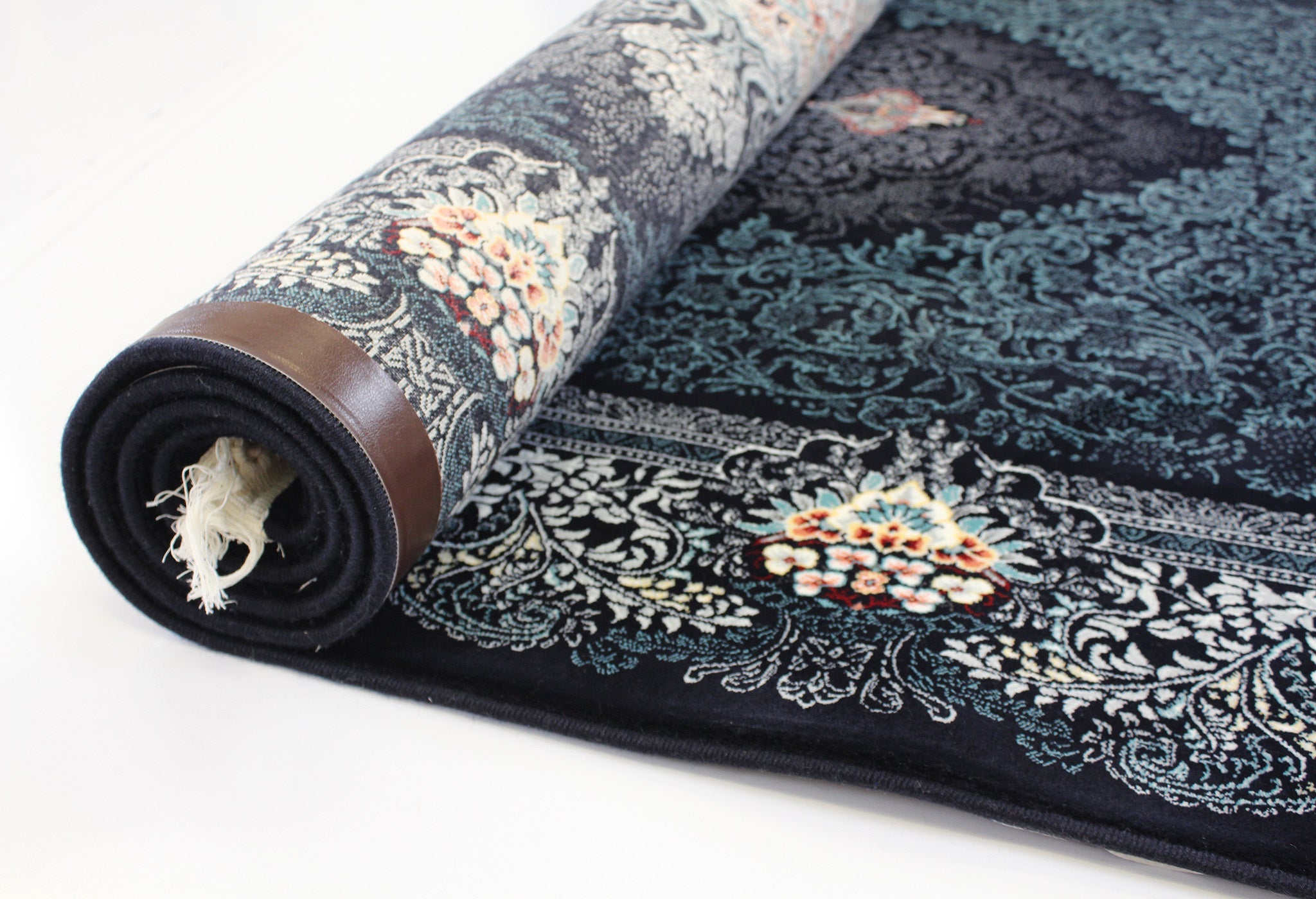 Mash 722598 Dark Blue Persian Traditional Rug - Quality Rugs and Furniture
