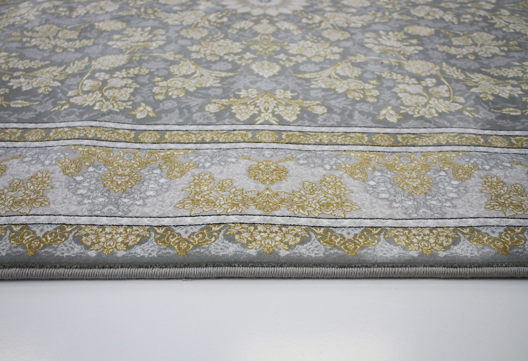 Mash 802102 Grey Persian Traditional Rug - Quality Rugs and Furniture